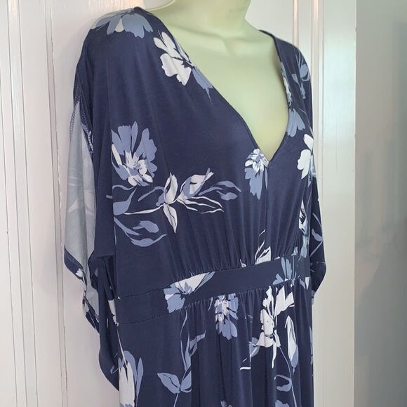 NWT Isabel Maternity indigo blue maxi dress - Picture 5 of 11